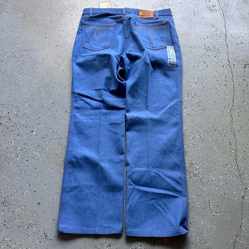 Levis 1995 Vintage Blue Denim Flaired Pants New With Tags 38x30